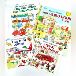 Richard Scarry 4 Book Collection